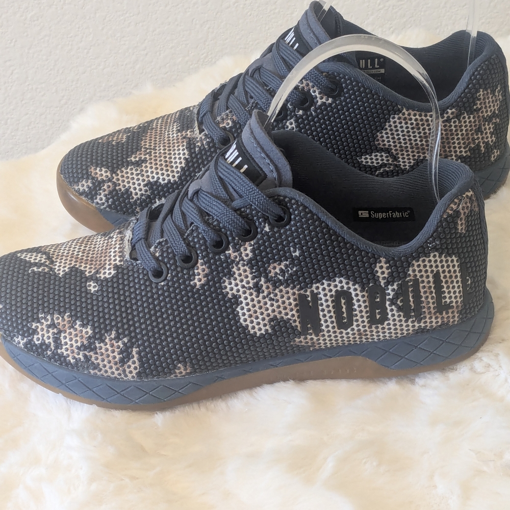 NOBULL SuperFabric Camo Trainer Shoes Gum Sole Cross Training Women 6
